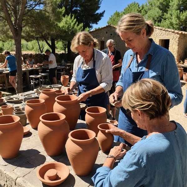 Où participer à des ateliers de céramique en plein air en Provence?