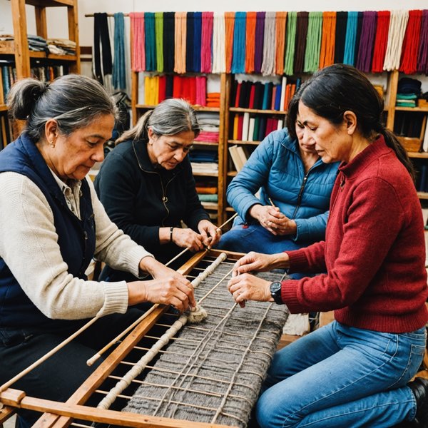 Où participer à des ateliers de tissage en laine au Chili?