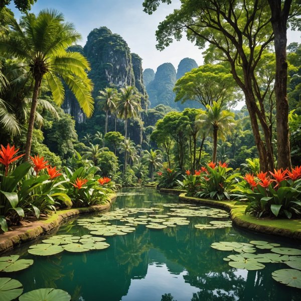 Peut-on réserver une croisière qui propose des visites des jardins botaniques en Thaïlande?